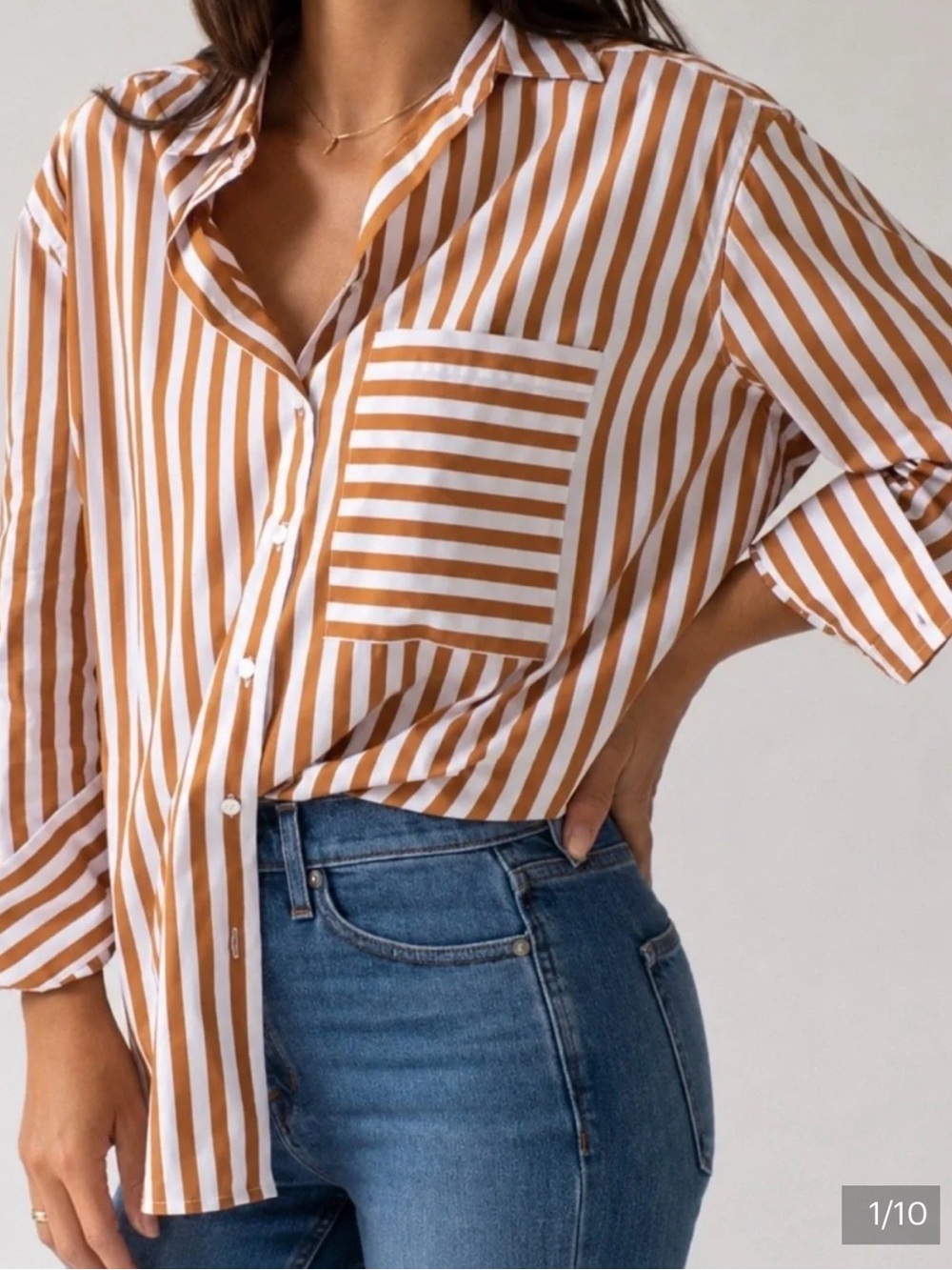 Ayr deep end silk stripe shirt